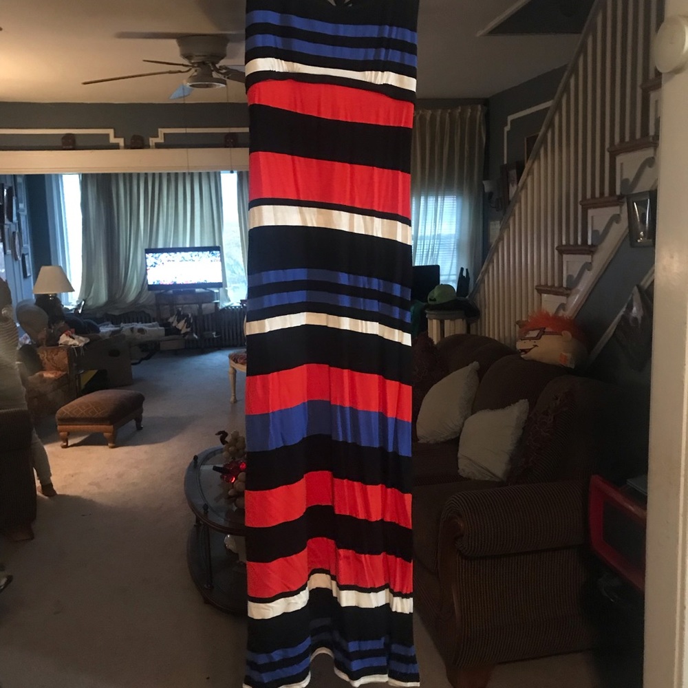 Striped maxi dress